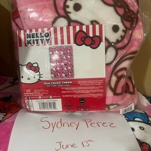 Hello Kitty Pink Silk Touch Throw Blanket